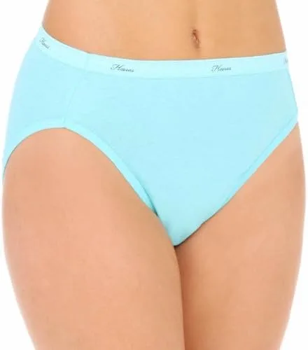 Vista 2 de Hanes Women's Cotton Hi Cut Underwear 3-Pack (Colors May Vary)
