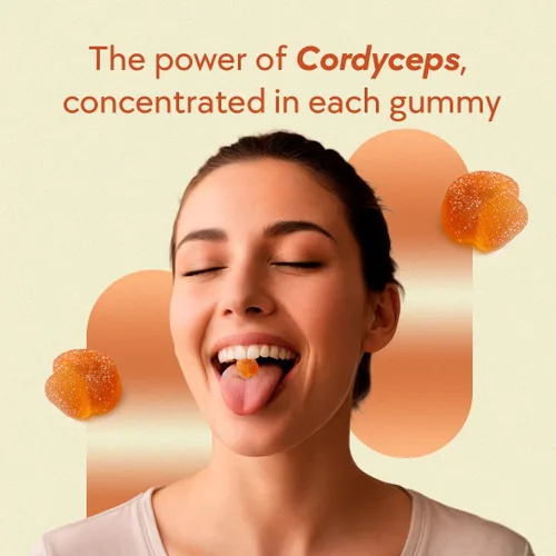 Vista 4 de LYFE Gomitas funcionales de durazno: energía y resistencia