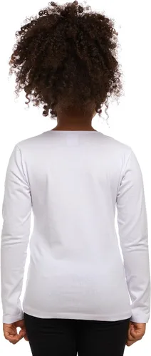 Vista 3 de Lovetti Camisas básicas de manga larga para niñas, de algodón turco, cuello redondo, ropa de moda