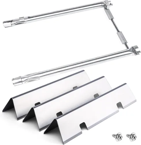 Vista 15 de Barras aromatizantes y quemador de parrilla para Weber GS4 Spirit II 200, Spirit II E-210, Spirit E-210, Spirit 200 Series Grills con control