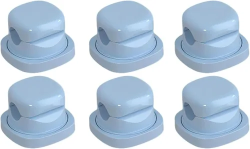 Vista 11 de Paquete de 6 organizadores de cables, clips magnéticos para organizar cables, organizador de cables magnéticos, soporte de almacenamiento con Negro