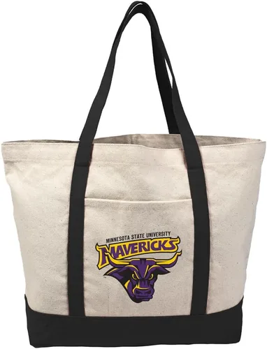 Vista 77 de Campus Lab Bolsa de lona con logotipo primario colegiado con bolsillo externo, bolsa de hombro reutilizable para ir de compras, playa Águilas A&m