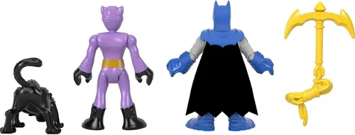 Vista 5 de Fisher-Price Imaginext DC Super Friends Batman & Catwoman - Juego de figuras para niños preescolares de 3 a 8 años