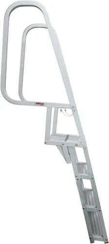 Vista 4 de Extreme Max 3005.4116 Escalera Deluxe de muelle Flip-Up – 4 peldaños