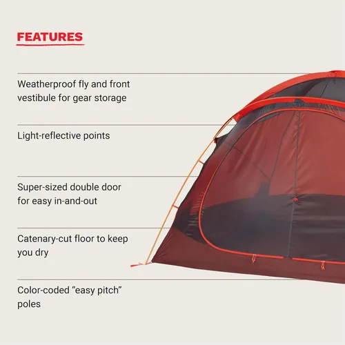 Vista 5 de MARMOT Midpines 4P/6P Tiendas de campaña y pisadas Footprints