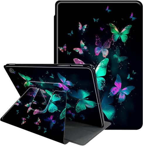 Vista 24 de Funda para Samsung Galaxy Tab A8 de 10.5 pulgadas 2022-360 grados giratoria multiángulo de visión protectora con apagado y encendido automático
