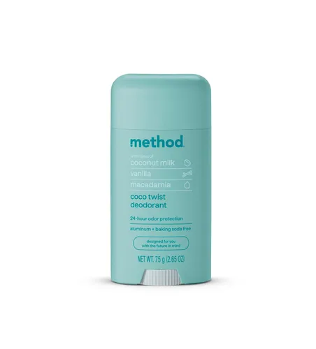 Vista 8 de Method Desodorante, Daily Zen, pepino, algas marinas + notas de té verde, protección contra olores las 24 horas, 2.65 onzas