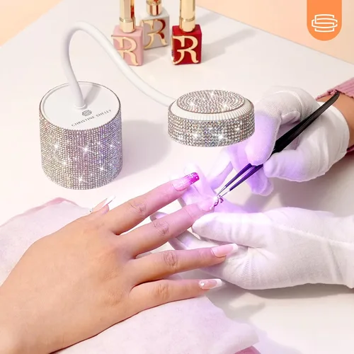 Vista 9 de Lámpara de uñas LED UV, mini luz UV para esmalte de uñas de gel, secador de uñas LED recargable, secado rápido, lámpara de uñas UV para el hogar