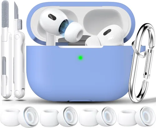 Vista 9 de RFUNGUANGO - Funda de silicona para AirPods Pro con auriculares, aguacate