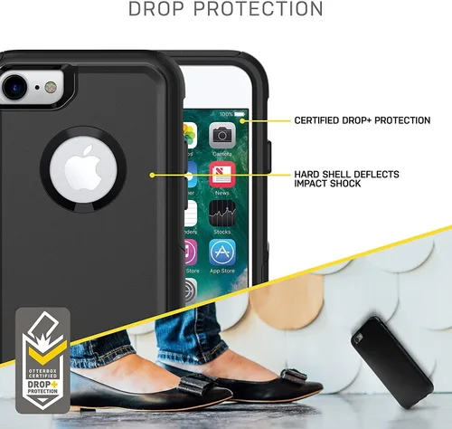 Vista 5 de OtterBox serie Commuter de estuches para iPhone 8 y iPhone 7 (NO Plus), Empaque libre de frustración, individual