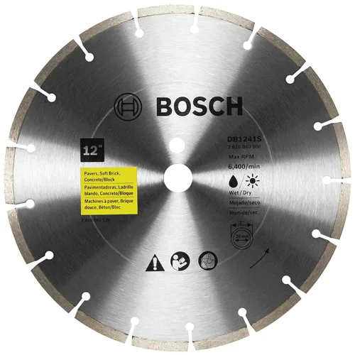 Vista 14 de Bosch DB441C Hoja de diamante de borde segmentado premium de 4 pulgadas para cortes ásperos universales