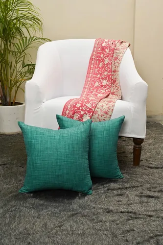 Vista 5 de Juego de 2 almohadas decorativas para sofá cama, almohadas decorativas de sala de estar, almohadas rústicas, fundas de almohada sólidas de seda