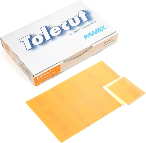 Vista 6 de Tolecut PSA - Hojas de lijado de bloque de 4 cortes, naranja K-1200, 191-1546, 25 hojas