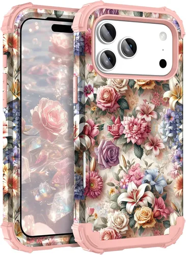 Vista 11 de Hocase Funda para iPhone Air de 6.5 pulgadas, resistente a prueba de golpes, goma de silicona suave, parachoques de plástico duro, funda protectora