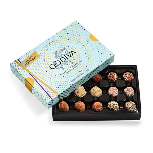 Vista 12 de Godiva - Caja de regalo de trufas belgas de chocolate oscuro, gourmet