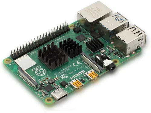 Vista 6 de Easycargo Kit de disipador térmico Raspberry Pi 4 de aluminio + cobre + 3M 8810 cinta adhesiva conductora térmica para enfriar Raspberry Pi 4 B