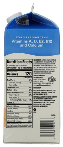 Vista 12 de 365 by Whole Foods Market Leche de avena original, 64 FZ
