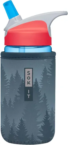 Vista 83 de Sok It BotlSok Funda para botella de agua con cubierta de neopreno aislante (Floral abstracto, se ajusta a CamelBak o Nalgene de 12 onzas)