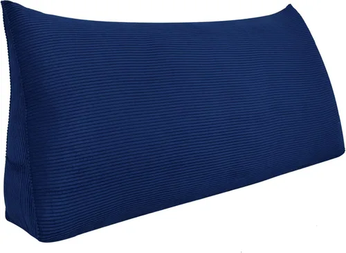 Vista 12 de WOWMAX Almohada de cuña para cabecero de cama de día, con funda extraíble, sin botones, tamaño matrimonial