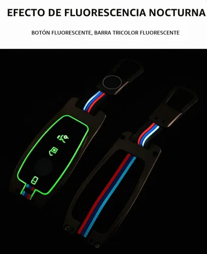 Vista 6 de Funda para llavero de Mercedes Benz Fit AMG C300 GLE GLA E350 Smart Key