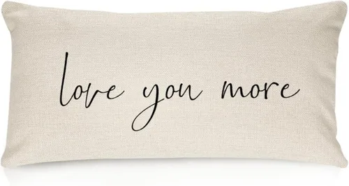 Vista 18 de Better When We are Together - Fundas de almohada lumbar de 12 x 20 pulgadas con citas divertidas de algodón y lino para sofá, decoración de sala