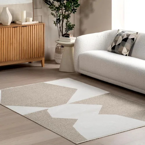 Vista 21 de nuLOOM Versa Collection - Alfombra reversible de 4 x 6 pies, lavable a máquina, resistente a las manchas, fácil almacenamiento, certificado