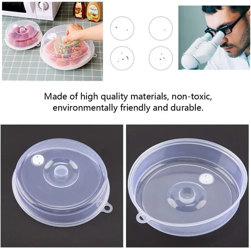Vista 7 de Cubierta lavable para placa de microondas, tapa de placa de microondas, silicona para accesorios de horno de microondas, tapas de utensilios