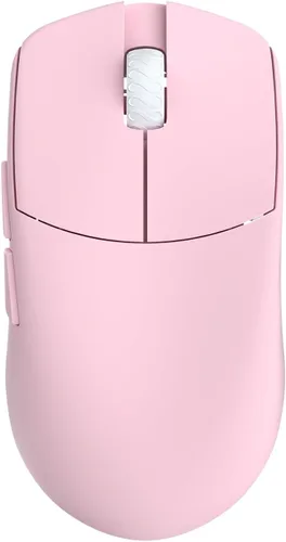 Vista 2 de Lamzu Maya Champion Edition - Mouse inalámbrico para juegos, ultraligero de 1.77 onzas, interruptor óptico, codificador dorado TTC a prueba de Rosa