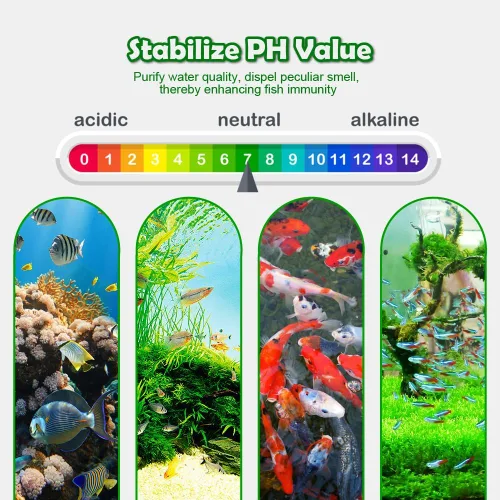 Vista 7 de NEZO Medios de filtro para tanque de peces de acuario de 6 pulgadas, 50 piezas de bloques de cerámica biológica gris de alta densidad para acuario
