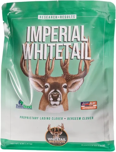 Vista 11 de Whitetail Institute Imperial Clover Semilla para parcela de alimentos para ciervos para siembra de primavera u otoño, promueve el crecimiento