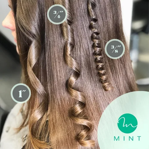 Vista 8 de MINT Varita Rizadora Profesional Sin Pinza de 1 1/4 Pulgadas para Cabello Largo Varita Rizadora Extra Larga con Barril Cerámico Iónico de 4