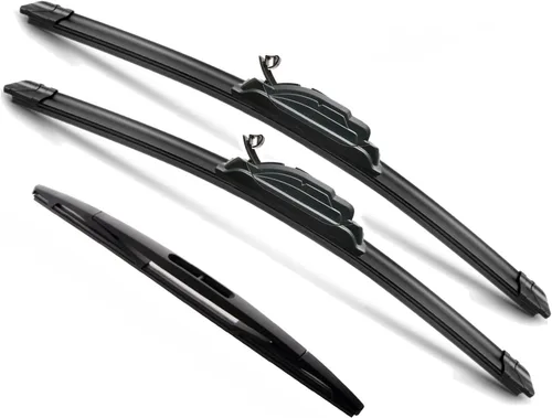 Vista 26 de JustCar - 3 limpiaparabrisas para Jeep Wangler 2007-2017 y Jeep Wrangler JK 2008-2018, repuesto de equipo original - 15, 15 y 12E pulgadas - juego