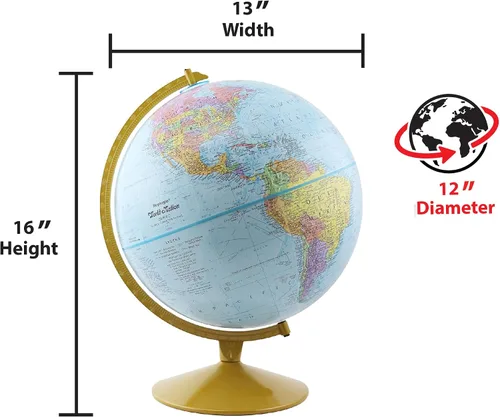 Vista 6 de Replogle Globes Explorer - Globo de idioma español, 12 pulgadas de diámetro