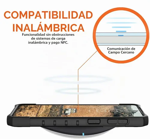 Vista 4 de URBAN ARMOR GEAR UAG - Funda protectora diseñada para Samsung Galaxy S21 Plus, color negro, resistente, ligera, delgada, a prueba de golpes