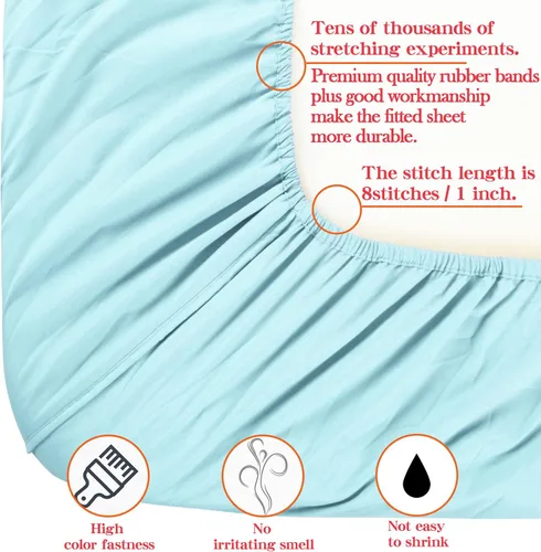 Vista 3 de NTBAY Sábana bajera ajustable extra larga para cama individual solamente – Sábana bajera de microfibra cepillada con bolsillo profundo – Suave, sin