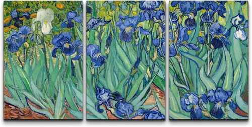 Vista 149 de wall26 Lienzo enmarcado para pared, juego de arte con flores de almendra de Vincent Van Gogh, naturaleza, ilustraciones de área silvestre, bellas