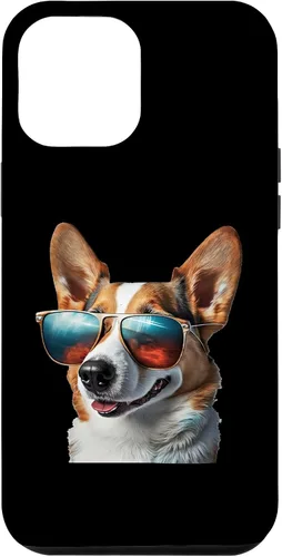 Vista 24 de iPhone 16 Pembroke Welsh Corgi with Sunglasses Case