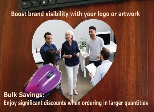 Vista 5 de Alfombrilla de mouse personalizada: añade imágenes, texto, logotipo o diseño artístico y haz tu propia alfombrilla de mouse personalizada. Cada