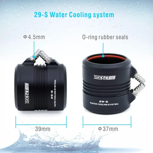 Vista 6 de Surpass Hobby 2968 3800KV Motor sin escobillas Diseño de 4 polos con chaqueta de refrigeración por agua para barco RC (3800KV)