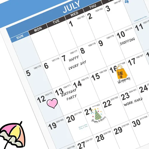 Vista 4 de Calendario de pared 2021