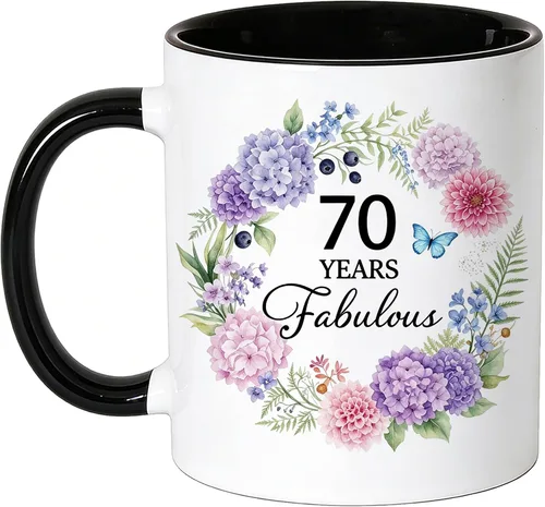 Vista 10 de 100th Birthday Coffee Mug, 100 Years Fabulous Gift for Women 11oz
