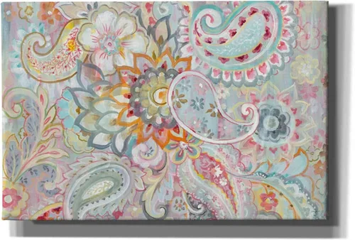 Vista 4 de Epic Graffiti 'Boho Japonais' de Danhui Nai, lienzo decorativo para pared, 18 x 26 pulgadas