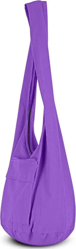 Vista 2 de Your Cozy - Bolsa bandolera bohemia y hecha a mano, de algodón, unisex
