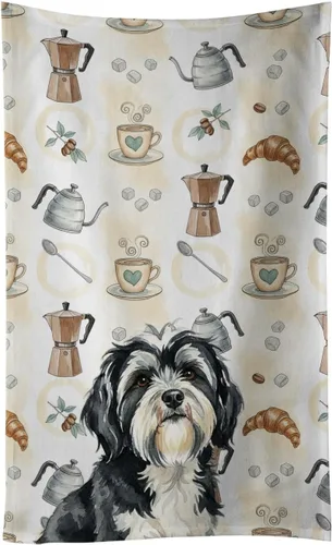 Vista 119 de Caroline's Treasures Afghan Hound - Toalla de cocina para barra de café, terciopelo frontal y lazo de algodón, lavable a máquina Sabueso afgano