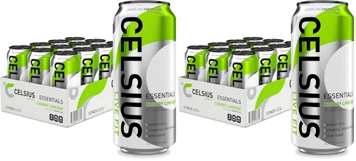 Vista 10 de CELSIUS ESSENTIALS™ Sparkling Blue Crush, bebida energética de rendimiento sin azúcar, 16 onzas líquidas (paquete de 12)