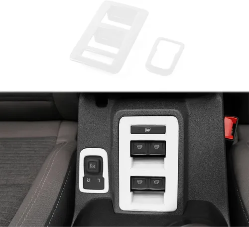 Vista 9 de RAZPOY Para Bronco - Interruptor de control de interruptor de elevación de ventana, 2 piezas de cubierta de panel de ajuste de espejo retrovisor