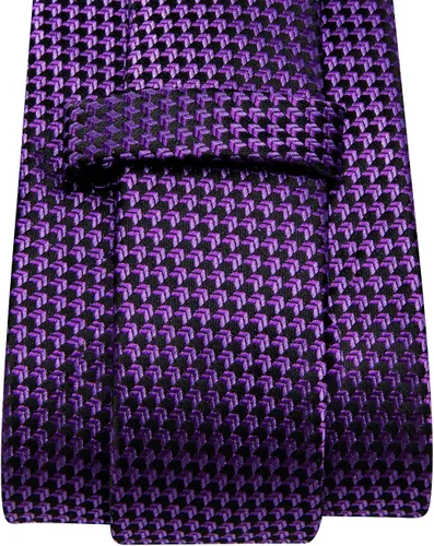 Vista 252 de Dubulle Corbata tejida de cachemira para hombre y gemelos de pañuelo para hombre, conjunto de gemelos para boda formal y negocios