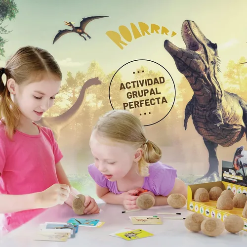 Vista 3 de Dig a Dozen - Kit de huevos de dinosaurio para niños, 12 huevos