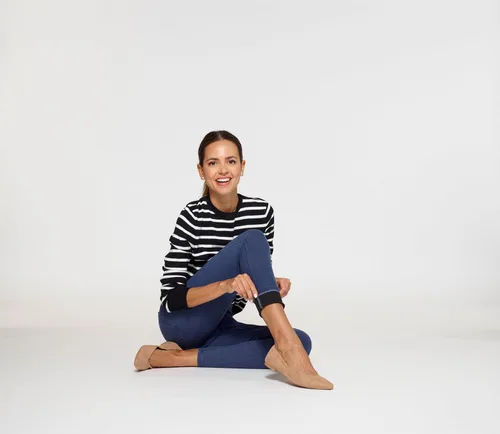Vista 5 de HUE Leggings de mezclilla ultra suaves con forro polar para mujer, Café