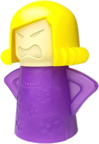 Vista 9 de Limpiador de microondas Angry Mom, limpiador a vapor de microondas Mad Mama, solo tienes que añadir vinagre y agua, limpia fácilmente la suciedad